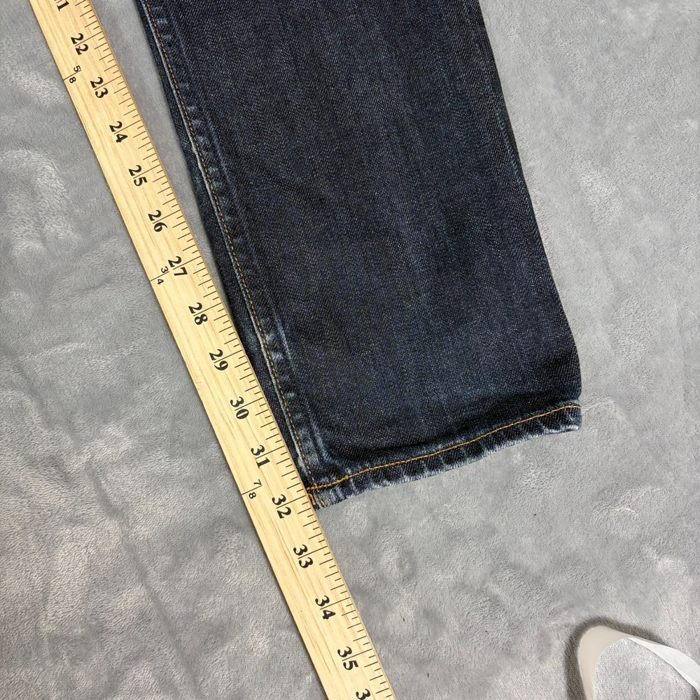 Rag & Bone Fit 2 Slim Jeans Mens 32x32 Skinny Slim Dark Blue Denim Button Fly - Picture 12 of 12